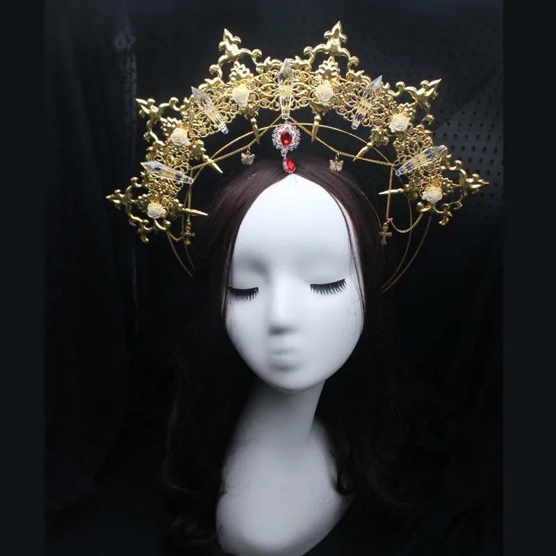 DIY Material package Gothic Lolita Crown Headband Gorgeous Vintage Mary Baroque Tiara Headwear Headwear parts
DIY Material package Gothic Lolita Crown Headband Gorgeous Vintage Mary Baroque Tiara Headwear Headwear parts
