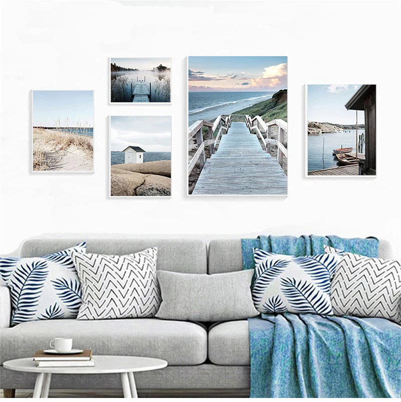 Morning Sunrise Wall Art Print Nordic Landscape Poster Beach Bridge Canvas Painting Scandinavian Living Room Decoration Picture
Morning Sunrise Wall Art Print Nordic Landscape Poster Beach Bridge Canvas Painting Scandinavian Living Room Decoration Picture