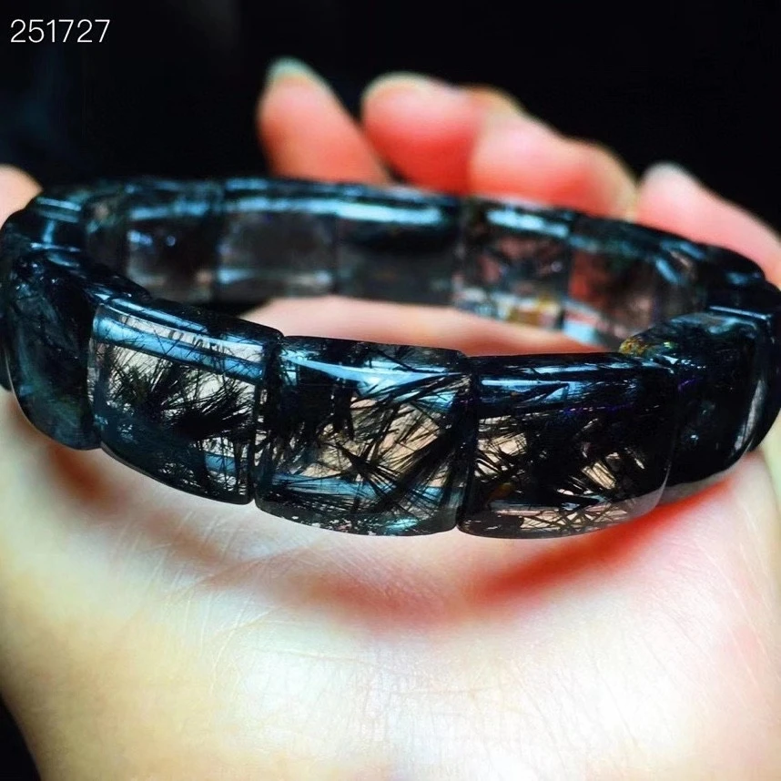 Top Quality Natural Black Rutilated Quartz Bracelet Bangle 14.2x10.6x7mm Women Men Clear Rectangle Beads Best Wealthy AAAAA
Top Quality Natural Black Rutilated Quartz Bracelet Bangle 14.2x10.6x7mm Women Men Clear Rectangle Beads Best Wealthy AAAAA