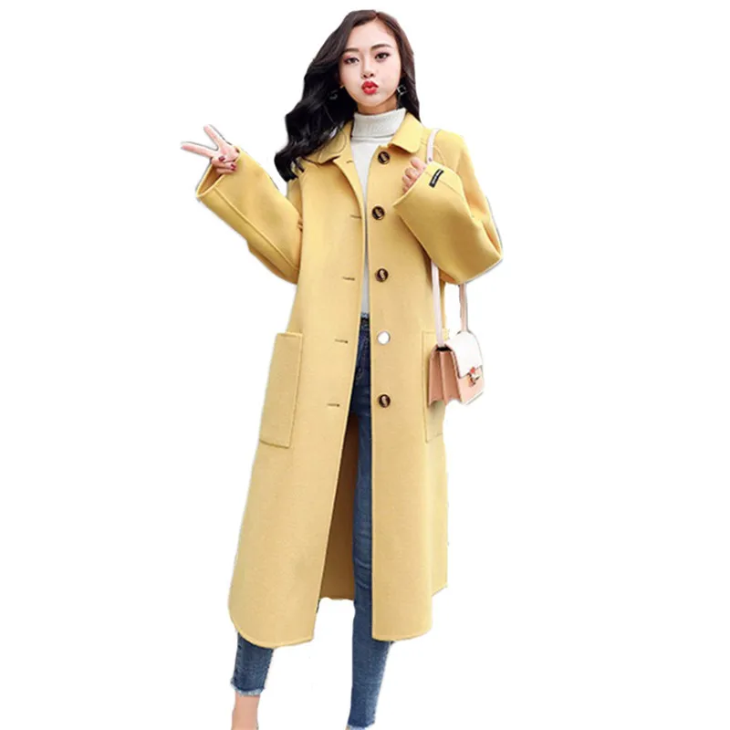 Fashion Simple Mid-length Woolen Coat Women Korean New Autumn Winter Clothing Temperament Commute Ladies Slim Overcoat LR1877
Fashion Simple Mid-length Woolen Coat Women Korean New Autumn Winter Clothing Temperament Commute Ladies Slim Overcoat LR1877