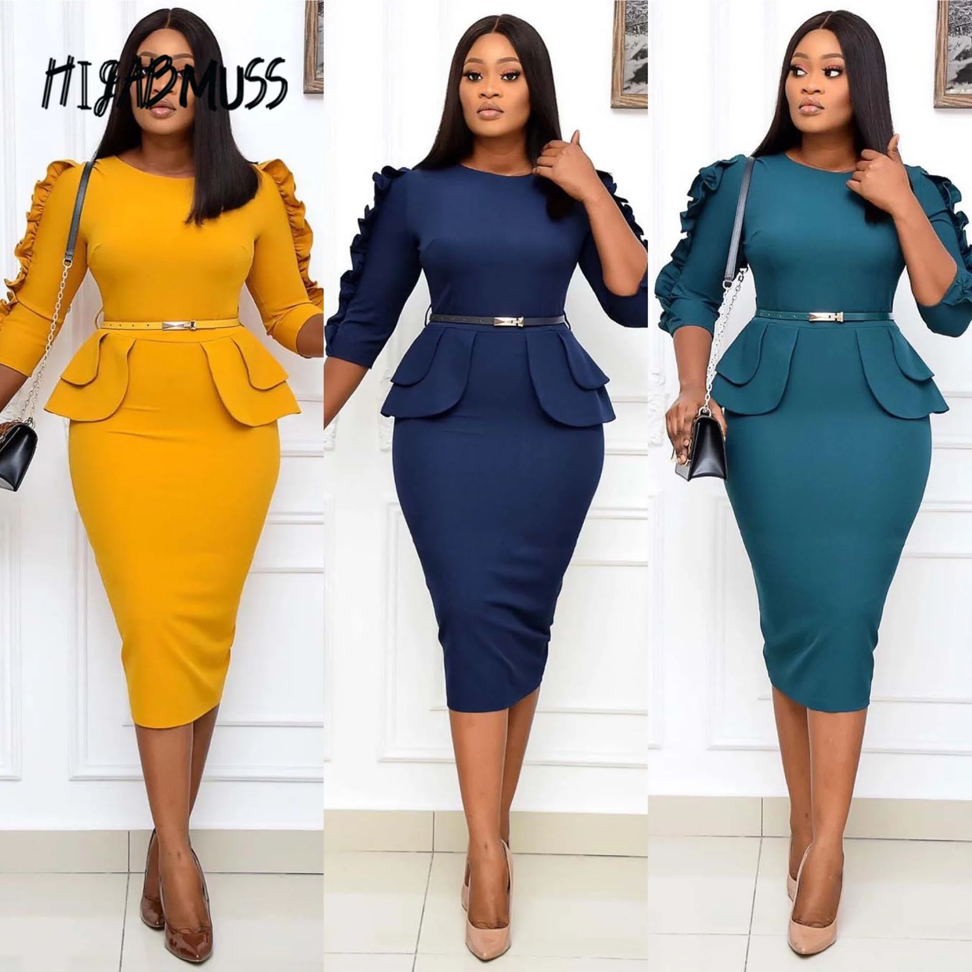 Летняя женская одежда 2021 Новинка облегающее стройнящее средней длины повседневное однотонное платье-карандаш с поясом в африканском стиле...
Летняя женская одежда 2021 Новинка облегающее стройнящее средней длины повседневное однотонное платье-карандаш с поясом в африканском стиле...