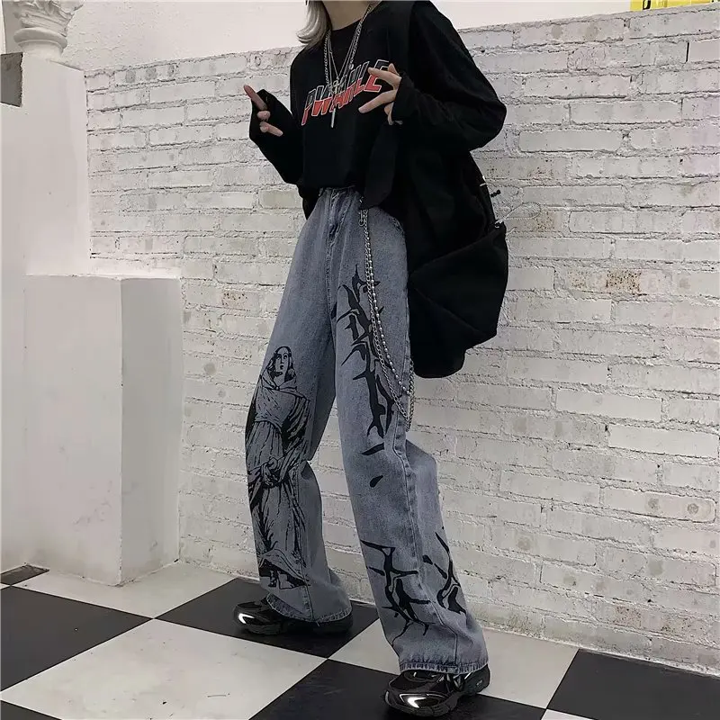 2020 New Summer Fashion Street Hip-hop Printing Wash Jeans Loose Casual Denim Wide Leg Pants Tide Woman ZA4395
2020 New Summer Fashion Street Hip-hop Printing Wash Jeans Loose Casual Denim Wide Leg Pants Tide Woman ZA4395
