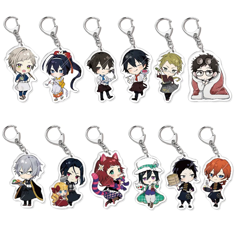 Брелок для ключей для мужчин и женщин, элегантный акриловый держатель для ключей в стиле унисекс, с подвеской бродячих собак, Mori Ogai Llaveros
Брелок для ключей для мужчин и женщин, элегантный акриловый держатель для ключей в стиле унисекс, с подвеской бродячих собак, Mori Ogai Llaveros