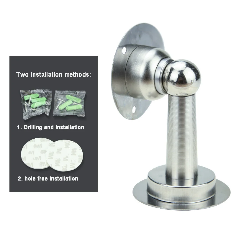 Stainless Steel Magnetic Doorstop Non-Punch / Punch Wind-Proof Door Stopper Wall Mounted Floor Mounted Door Holder Door Hardware
Stainless Steel Magnetic Doorstop Non-Punch / Punch Wind-Proof Door Stopper Wall Mounted Floor Mounted Door Holder Door Hardware