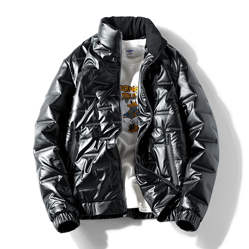 Glossy Thickened Warmth and Fat Plus Size Cotton-padded Jacket for Men's Autumn/Winter New Products Warm Jacket Harajuku Clothes
Glossy Thickened Warmth and Fat Plus Size Cotton-padded Jacket for Men's Autumn/Winter New Products Warm Jacket Harajuku Clothes