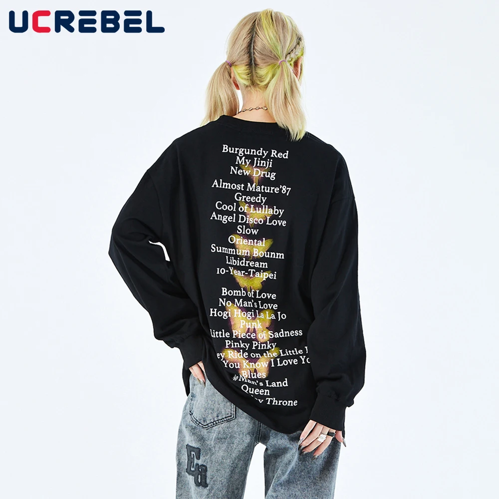 Butterfly Letter Print Long Sleeve T-shirt Mens Streetwear Crew Neck Cotton Tee Autumn Casual Loose T Shirt Men
Butterfly Letter Print Long Sleeve T-shirt Mens Streetwear Crew Neck Cotton Tee Autumn Casual Loose T Shirt Men