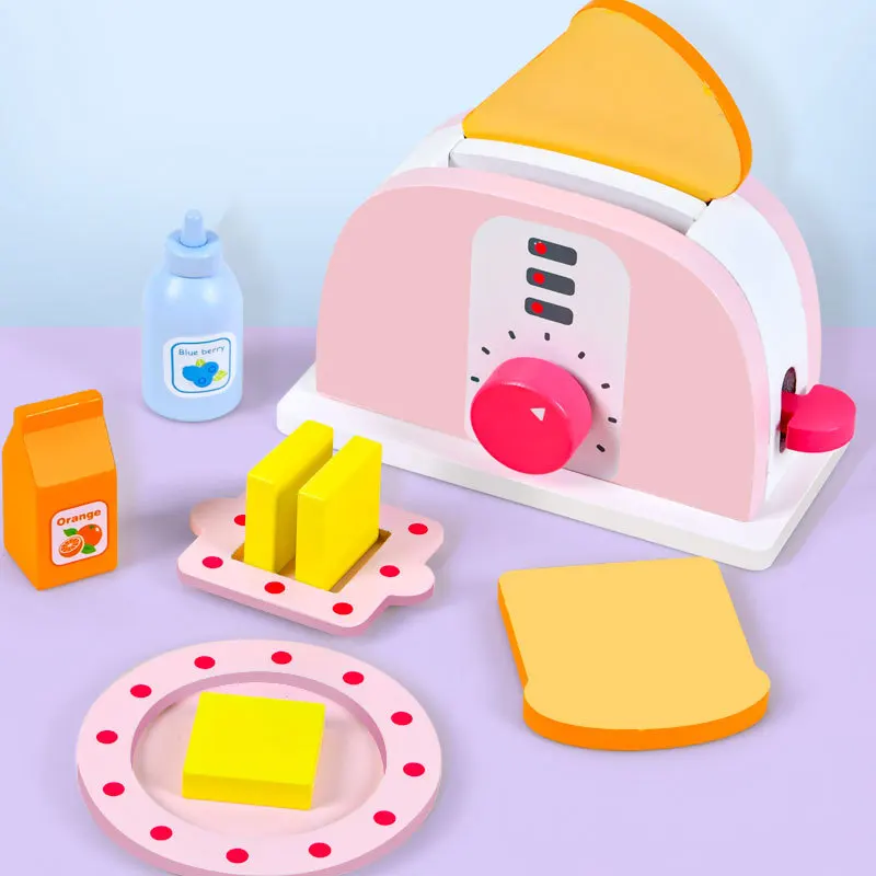 Wooden Play House Kitchen Toy Simulation Bread Machine Juicer Coffee Machine Cut Vegetables And Fruits Set Cognitive Toys
Wooden Play House Kitchen Toy Simulation Bread Machine Juicer Coffee Machine Cut Vegetables And Fruits Set Cognitive Toys