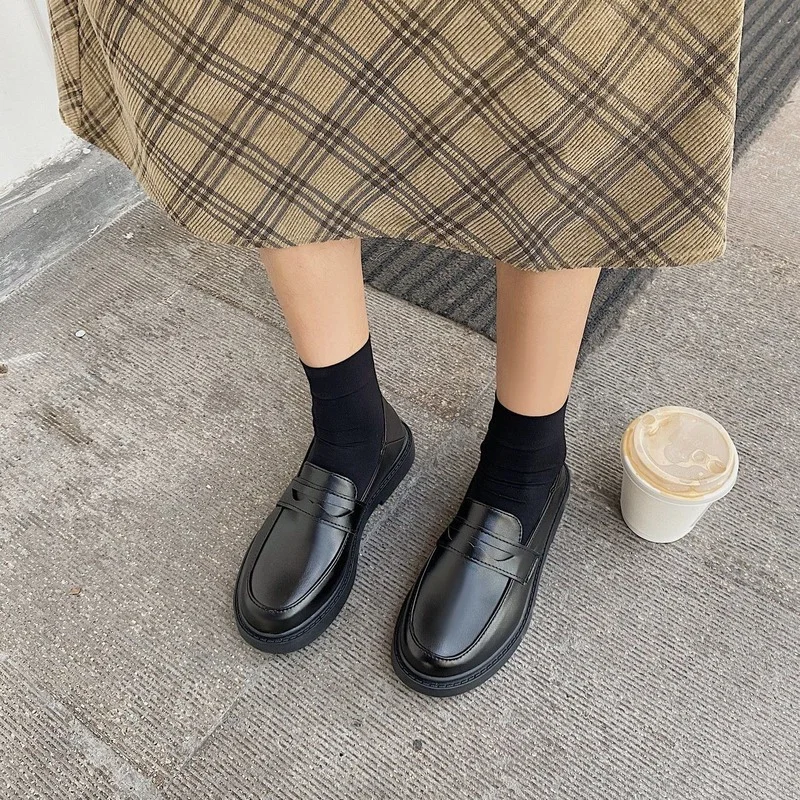 Autumn Women's British Style Oxford Shoes Mary Jane Shoes White Black Platform Shoes Outdoor Non-slip Comfortable Casual Shoes
Autumn Women's British Style Oxford Shoes Mary Jane Shoes White Black Platform Shoes Outdoor Non-slip Comfortable Casual Shoes
