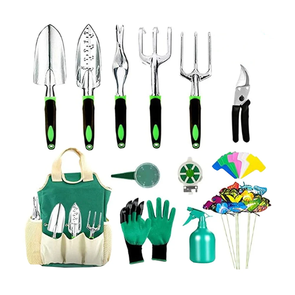 13-Piece Garden Tool Set Gardening Supplies Aluminum Alloy Set Tool Set Silicone Two-Color Handle Shovel
13-Piece Garden Tool Set Gardening Supplies Aluminum Alloy Set Tool Set Silicone Two-Color Handle Shovel