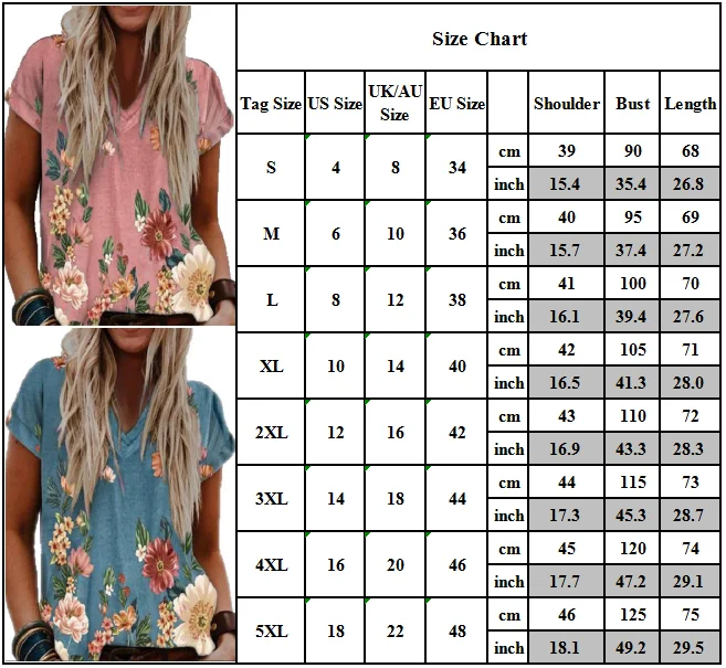 5XL Woman Tshirts 2021 Summer Floral Print V Neck T Shirt Women Tops Beach Casual Top Graphic Tees Streetwear Women Top
5XL Woman Tshirts 2021 Summer Floral Print V Neck T Shirt Women Tops Beach Casual Top Graphic Tees Streetwear Women Top