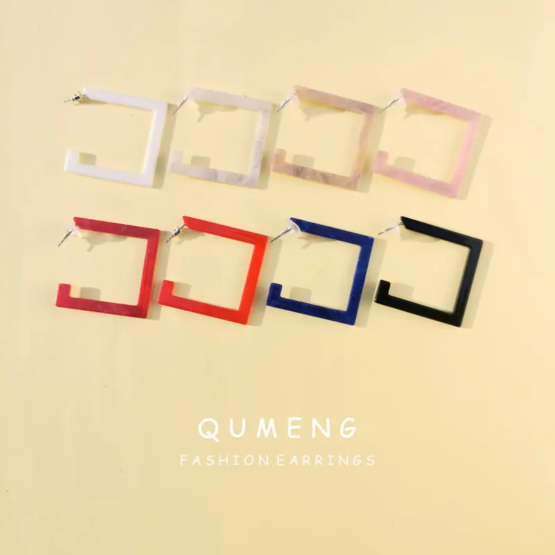 QUMENG новые корейские 2020 милые красочные квадратные акриловые серьги-кольца для женщин ювелирные изделия круглые вечерние серьги аксессуары ювелирные изделия
QUMENG новые корейские 2020 милые красочные квадратные акриловые серьги-кольца для женщин ювелирные изделия круглые вечерние серьги аксессуары ювелирные изделия