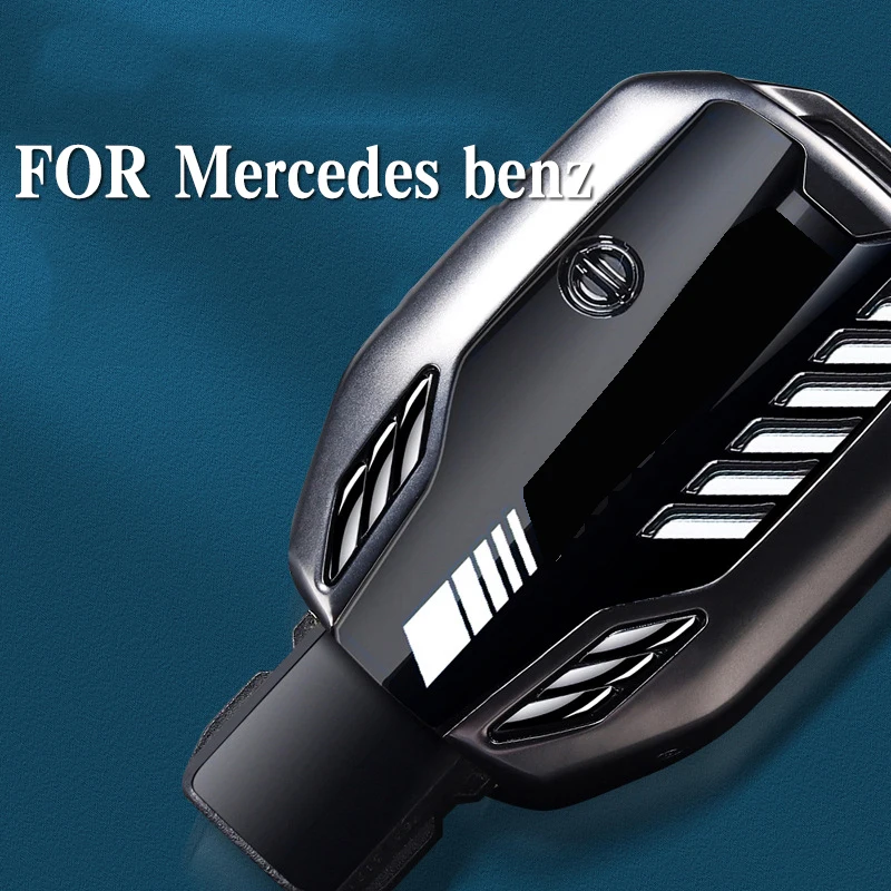 

For Mercedes-Benz CLA180 CLS350 GLB GLA GLE GLC GLK GLS ML250 R320 S400 E-Class C260L E260 Zinc alloy Car Key Case Cover Shell