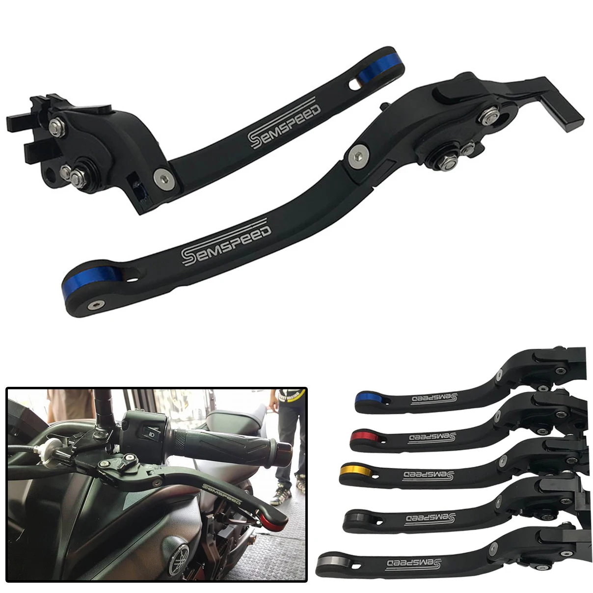 SEMSPEED CNC регулируемые мотоциклетные складные рычаги сцепления для BMW R NINE T 2014 2015 2016
