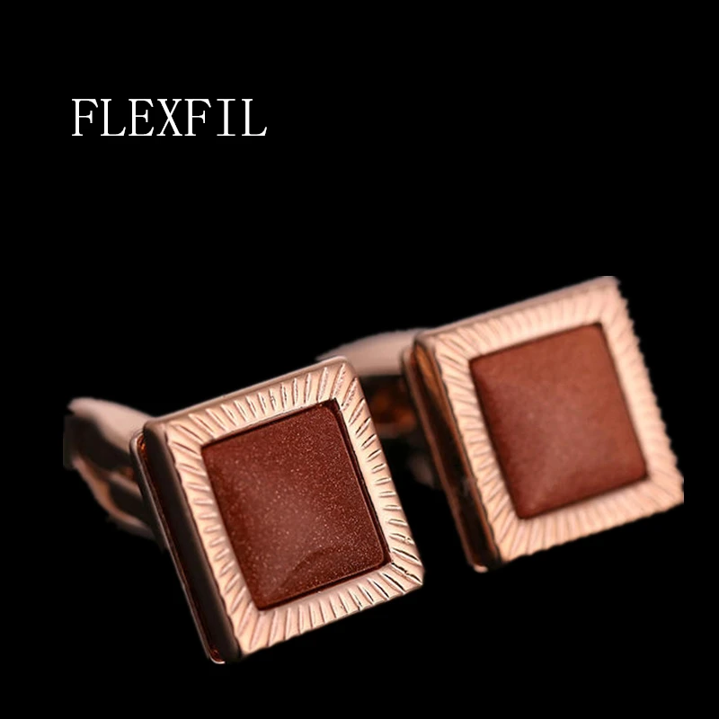 

FLEXFIL Jewelry Fashion shirt cufflink for mens Brand cuff button cuff link High Quality Wedding male abotoaduras Free Shipping