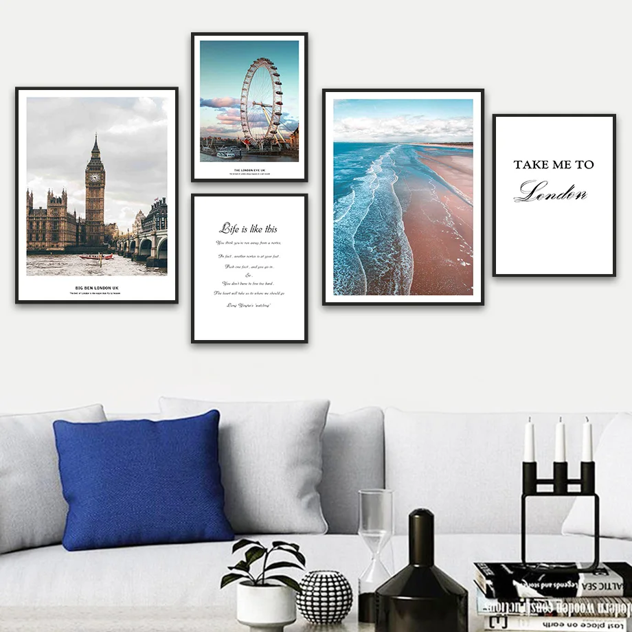 Beach Waves Ferris Wheel Thames Big Ben Wall Art Canvas Painting Nordic Posters And Prints Wall Pictures For Living Room Decor
Beach Waves Ferris Wheel Thames Big Ben Wall Art Canvas Painting Nordic Posters And Prints Wall Pictures For Living Room Decor