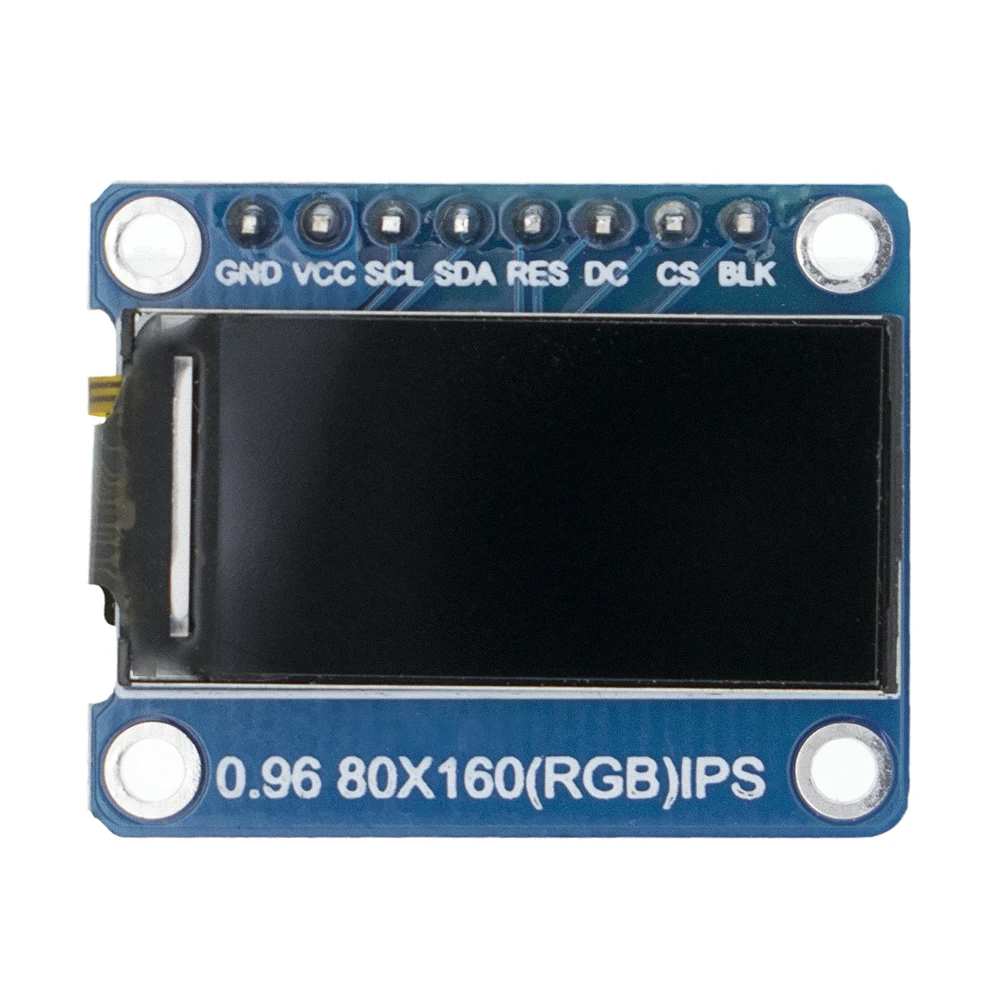 IPS 0.96 inch TFT 7P SPI HD 65K Full Color LCD Module ST7735 Drive IC 80*160
IPS 0.96 inch TFT 7P SPI HD 65K Full Color LCD Module ST7735 Drive IC 80*160