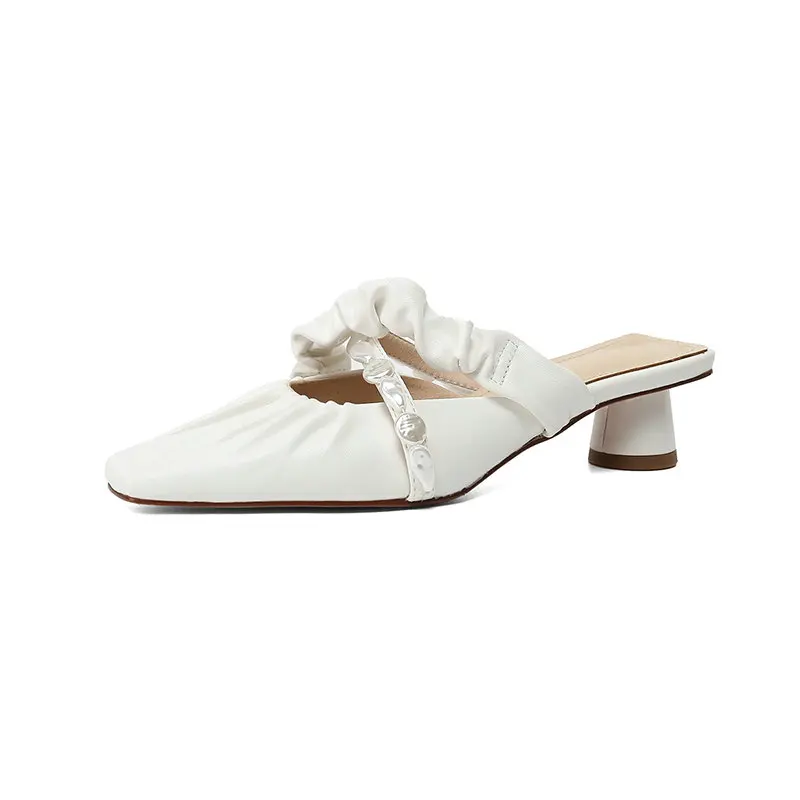 QUTAA 2021 Summer Square High Heel Hollow Female Shoes Slip On Genuine Leather Pointed Toe Sweet Women Sandals Big Size 34-40
QUTAA 2021 Summer Square High Heel Hollow Female Shoes Slip On Genuine Leather Pointed Toe Sweet Women Sandals Big Size 34-40
