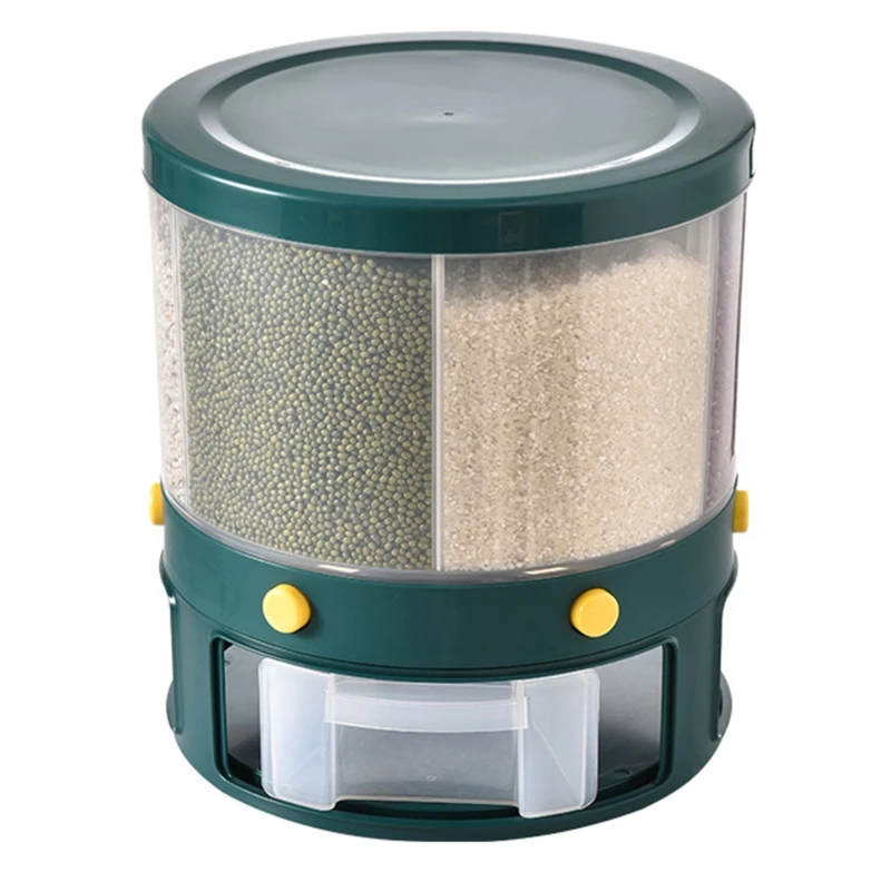 E8BD 10Kg Kitchen Food Storage Container Rotating Cans for bulk Cereal Grain Rice Box
E8BD 10Kg Kitchen Food Storage Container Rotating Cans for bulk Cereal Grain Rice Box