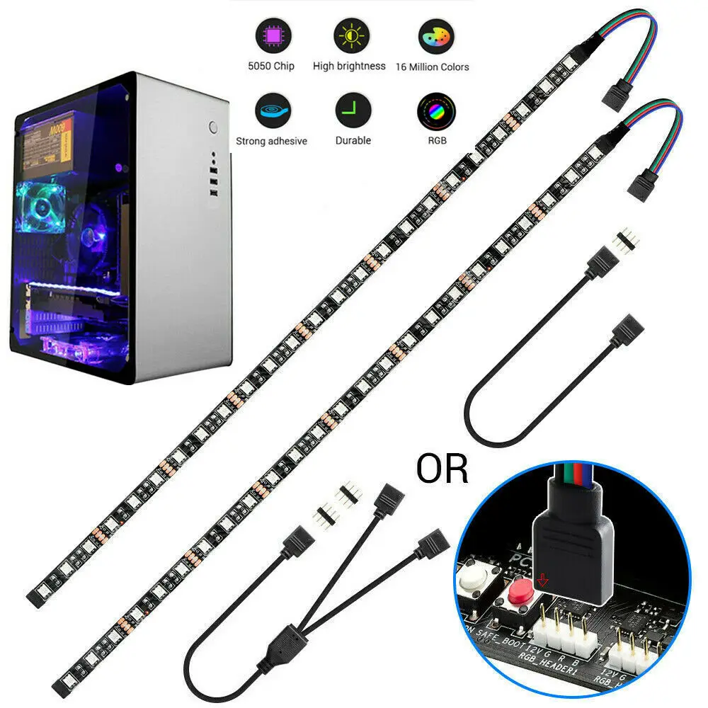 Светодиодная RGB лента для материнской платы 12 В постоянного тока 4 контакта