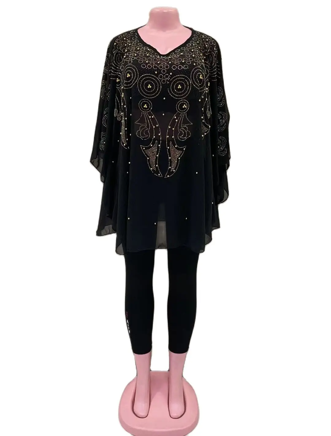 New Style African Women's Clothing Abaya Dashiki Hot Drilling Loose Short Dress Gown Long Top Free Size Black One Piece
New Style African Women's Clothing Abaya Dashiki Hot Drilling Loose Short Dress Gown Long Top Free Size Black One Piece