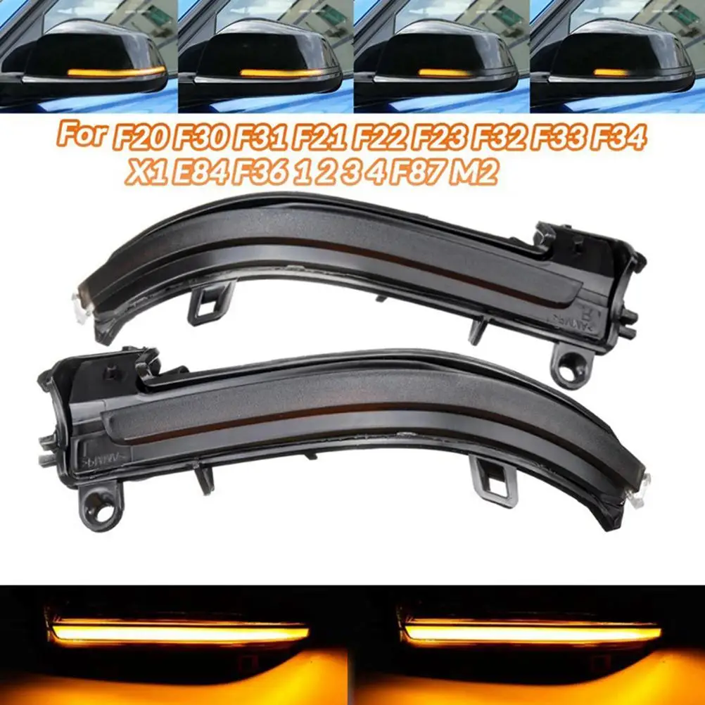 Smoked Lens Dynamic Sequential Turn Signal Mirror LED Turn Signal Lights Strip Assembly for BMW 1/2/3/4 Series F20 F33 F30 X1 i3
Smoked Lens Dynamic Sequential Turn Signal Mirror LED Turn Signal Lights Strip Assembly for BMW 1/2/3/4 Series F20 F33 F30 X1 i3