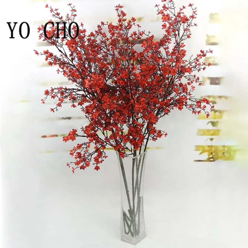 YO CHO simulation cherry branch 100cm8 fork wedding bouquet living room decoration fake flower
YO CHO simulation cherry branch 100cm8 fork wedding bouquet living room decoration fake flower