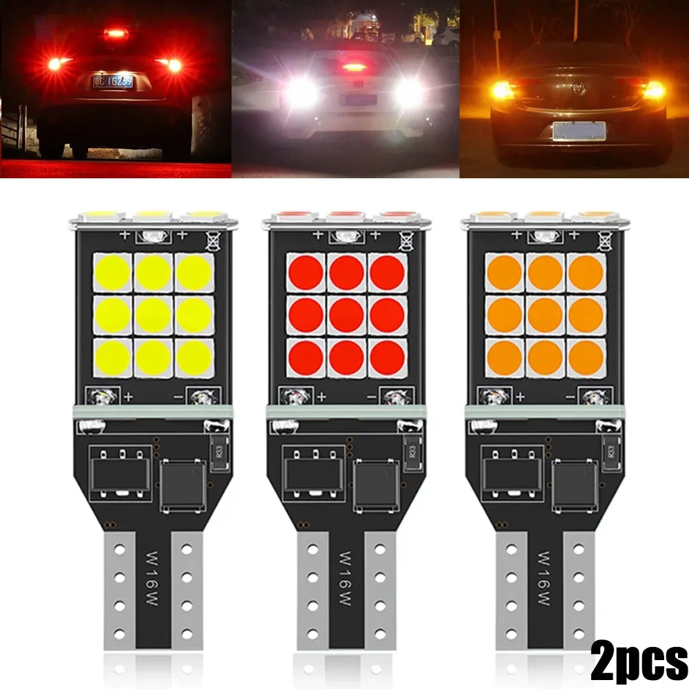 2pcs T15 W16W LED Reverse Backup Light Super Bright White Red Yellow Car License Plate Tail Light Turn Signals Lamp Bulbs
2pcs T15 W16W LED Reverse Backup Light Super Bright White Red Yellow Car License Plate Tail Light Turn Signals Lamp Bulbs