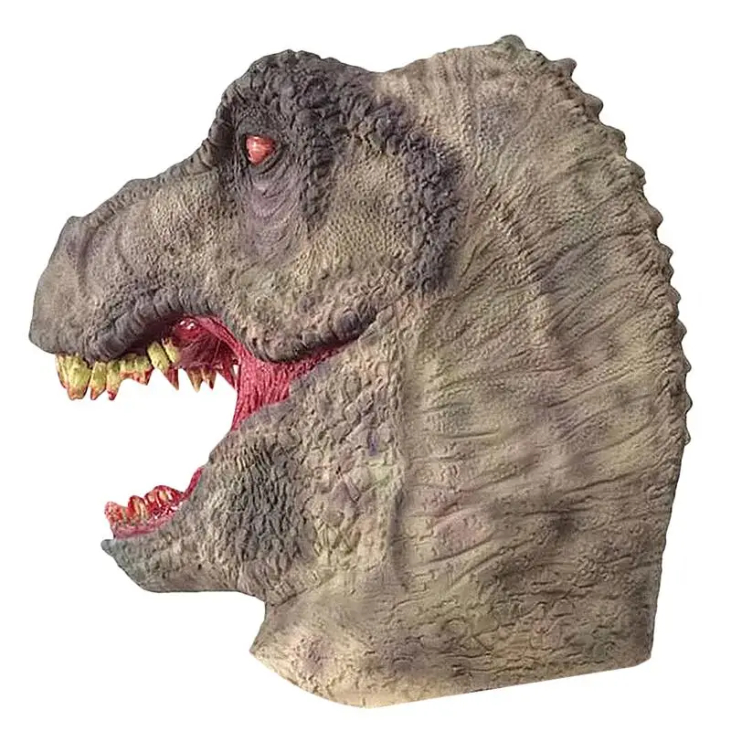 Маска динозавра на Хэллоуин латексный ужас головной убор маска все лицо реквизит