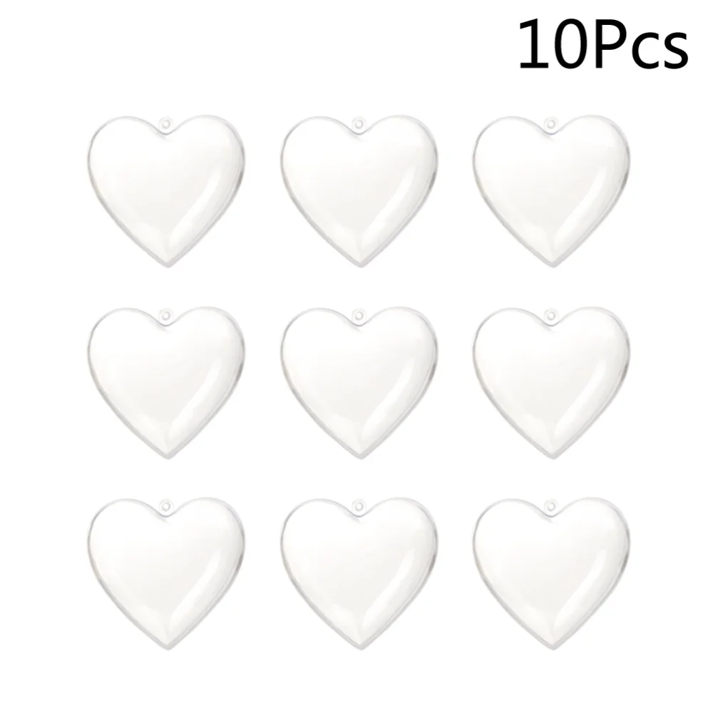 10pcs Clear Fillable Ornament Heart Shape DIY Crafting Mold Christmas Wedding Party Decor
10pcs Clear Fillable Ornament Heart Shape DIY Crafting Mold Christmas Wedding Party Decor