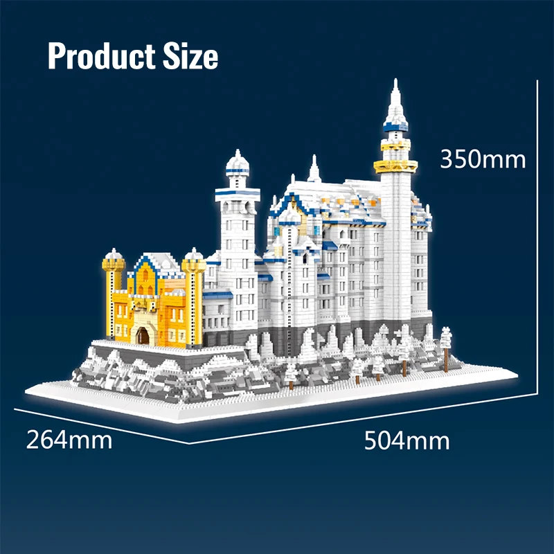 8288pcs Diamond Snowing Swan Castle Architecture Building Blocks Micro Bricks Sets Educational Toys for Children Christmas Gifts
8288pcs Diamond Snowing Swan Castle Architecture Building Blocks Micro Bricks Sets Educational Toys for Children Christmas Gifts