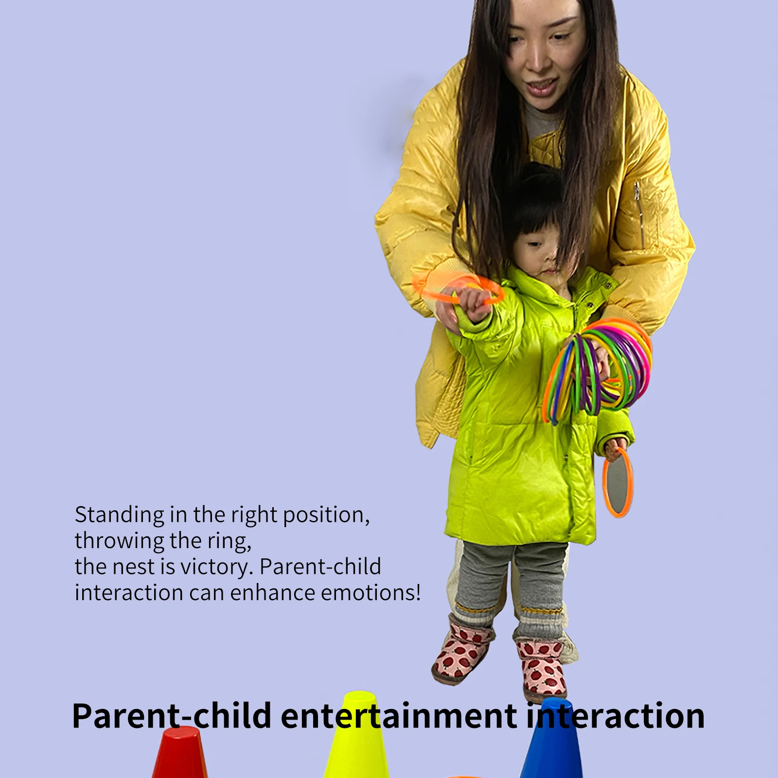 Outdoor Indoor Toy Colorful Toss Throwing Stacking Ring Hoop Circle Kids Toy Funny Family Parent-Child Interactive Game Gift
Outdoor Indoor Toy Colorful Toss Throwing Stacking Ring Hoop Circle Kids Toy Funny Family Parent-Child Interactive Game Gift
