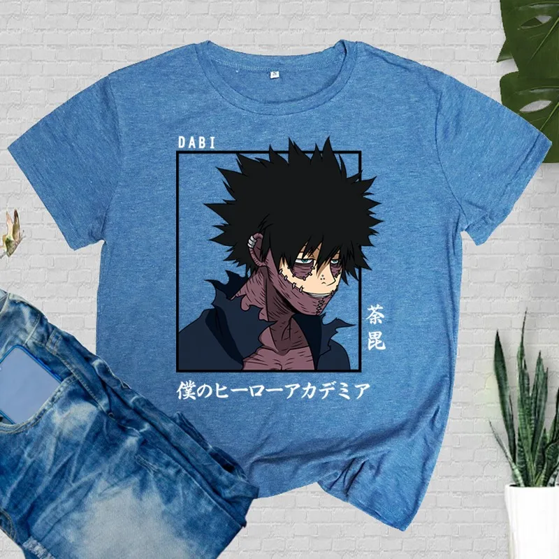 T-shirts Women My Hero Academia Anime Shirt O-Neck Dabi Boku No Hero Academia Leisure Womens Clothes Elegant Students Chic Tees
T-shirts Women My Hero Academia Anime Shirt O-Neck Dabi Boku No Hero Academia Leisure Womens Clothes Elegant Students Chic Tees