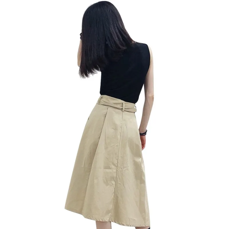 Women Fashion Skirt Solid O-Neck Short Sleeve/Sleeveless T-Shirt+Belted Long Skirt 2 Pieces Set
Women Fashion Skirt Solid O-Neck Short Sleeve/Sleeveless T-Shirt+Belted Long Skirt 2 Pieces Set