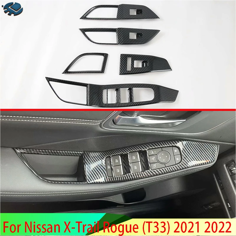 For Nissan X-Trail Rogue (T33) 2021 2022 Carbon Fiber Style Gear Door Window Armrest Cover Switch Panel Trim Molding Garnish
For Nissan X-Trail Rogue (T33) 2021 2022 Carbon Fiber Style Gear Door Window Armrest Cover Switch Panel Trim Molding Garnish