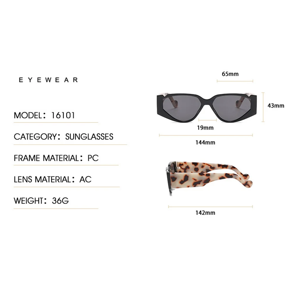 WOENFEL Fahsion Sunglasses Women Vintage Retro Luxury Brand Sun Glasses Men Triangle Frame Travel Female Leopard Eyewear
WOENFEL Fahsion Sunglasses Women Vintage Retro Luxury Brand Sun Glasses Men Triangle Frame Travel Female Leopard Eyewear