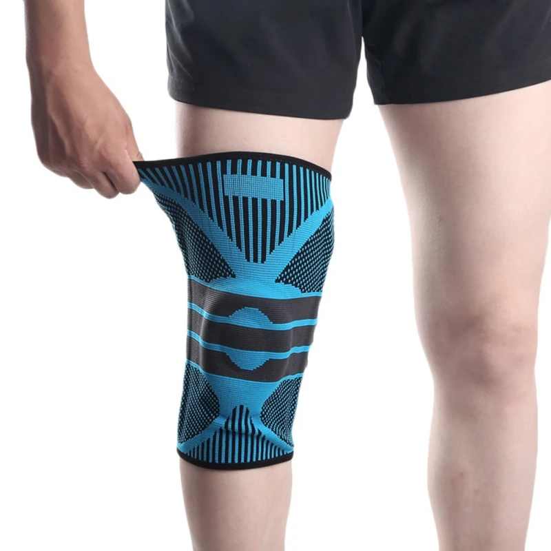 Sports Knee Protector Brace Silicone Spring Anticollision Knee Support Basketball Knitted Compression Elastic Knee Tools
Sports Knee Protector Brace Silicone Spring Anticollision Knee Support Basketball Knitted Compression Elastic Knee Tools