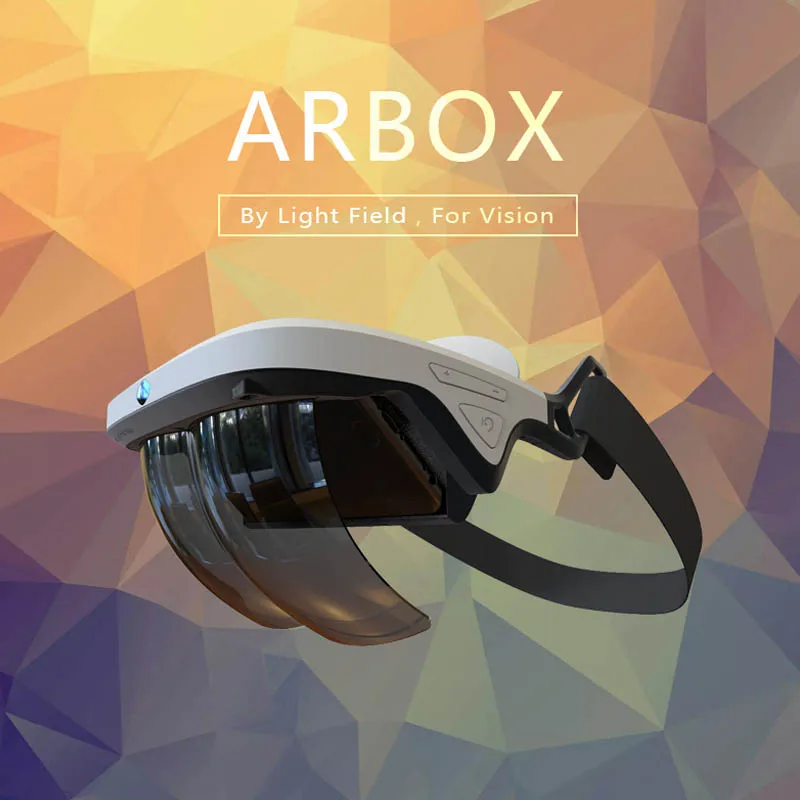 

AR Box Holographic Effect 3D Virtual Reality Glasses Augmented Reality Smart Glasses With Control Handle