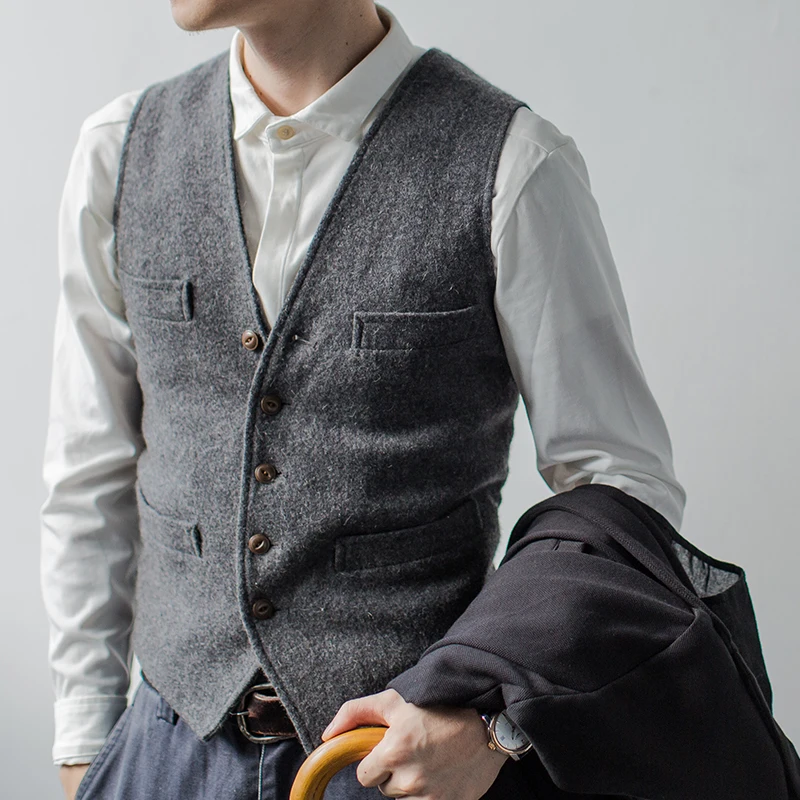 Spring and autumn vintage vest men Slim casual woolen Single-breasted suit vest men waistcoat men woolen vest men vests
Spring and autumn vintage vest men Slim casual woolen Single-breasted suit vest men waistcoat men woolen vest men vests