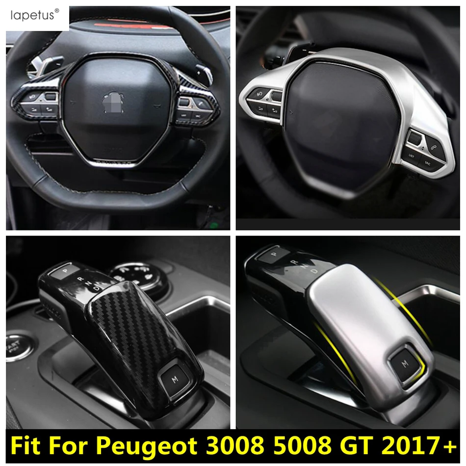 For Peugeot 3008 5008 GT 2017 - 2022 Car Gear Head Steering Wheel Decor Frame Cover Trim ABS Matte / Carbon Fiber Accessories
For Peugeot 3008 5008 GT 2017 - 2022 Car Gear Head Steering Wheel Decor Frame Cover Trim ABS Matte / Carbon Fiber Accessories