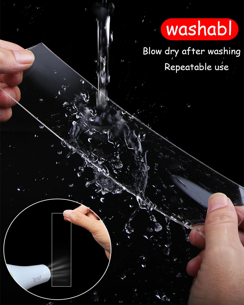 5/3/2/1M strong high viscosity multi-function kitchen bathroom seamless waterproof mildew car reusable nano double-sided tape
5/3/2/1M strong high viscosity multi-function kitchen bathroom seamless waterproof mildew car reusable nano double-sided tape