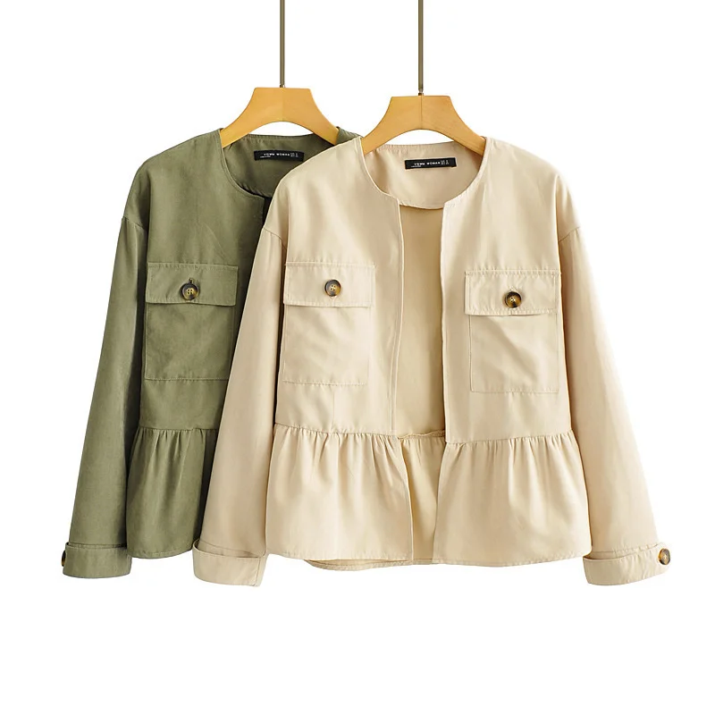 PEONFLY 2021 New Short Trench Fashion Spring Autumn Korean Harajuku Version Long Sleeve Slim Loose Small Fragrant Style Jacket
PEONFLY 2021 New Short Trench Fashion Spring Autumn Korean Harajuku Version Long Sleeve Slim Loose Small Fragrant Style Jacket