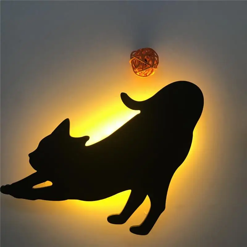 LED Projection Lamp Cat Shape Wall Lamp Light Sensor 3D Sound Control Cat Lamp Decoration Nightlamp Baby Kids Room Night Lights
LED Projection Lamp Cat Shape Wall Lamp Light Sensor 3D Sound Control Cat Lamp Decoration Nightlamp Baby Kids Room Night Lights