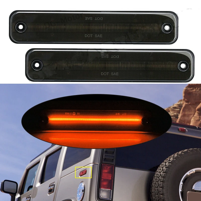 2Pcs 25952319 Car Smoke Lens Red LED Rear Side Marker Light 15114677 Fit for Hummer H2 2003 2004 2005 2006 2007 2008 2009
2Pcs 25952319 Car Smoke Lens Red LED Rear Side Marker Light 15114677 Fit for Hummer H2 2003 2004 2005 2006 2007 2008 2009