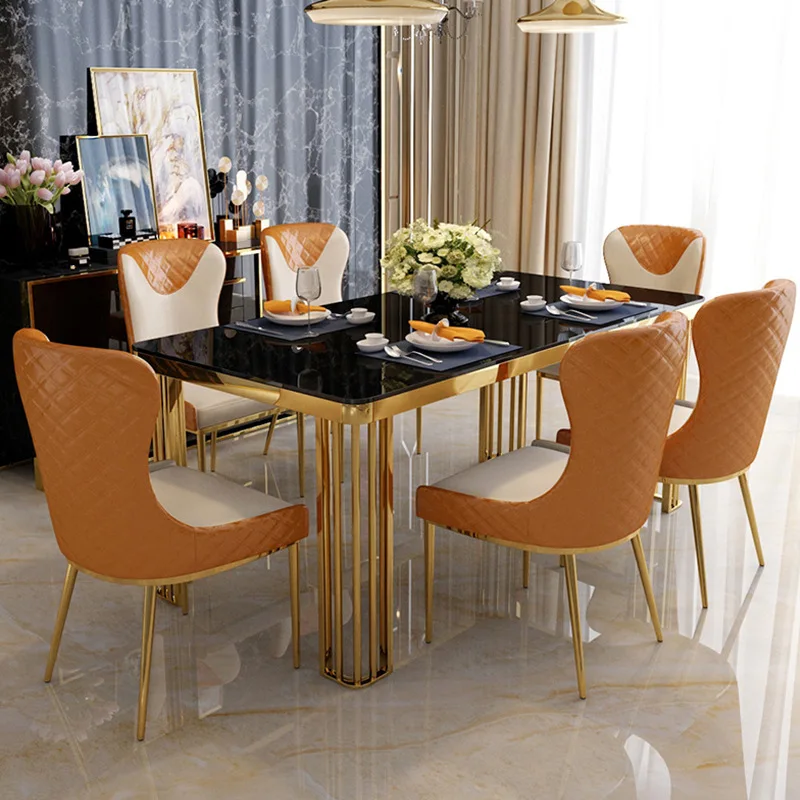 Modern Ins Dining Chairs High Quality Leather Sofa Chairs Living Room Chairs For Kitchen Bedroom Makeup Stool Plated Metal
Modern Ins Dining Chairs High Quality Leather Sofa Chairs Living Room Chairs For Kitchen Bedroom Makeup Stool Plated Metal
