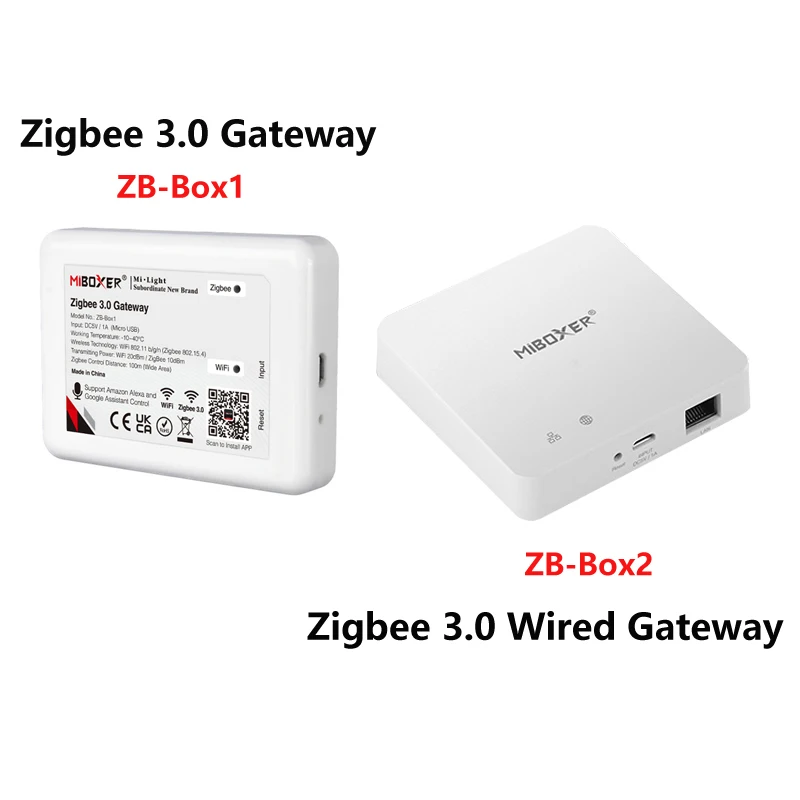 Miboxer Zigbee 3.0 Gateway Wireless ZB-Box1 Wired ZB-Box2 Smart WiFi Led Controller App Voice Control For Milight Product
Miboxer Zigbee 3.0 Gateway Wireless ZB-Box1 Wired ZB-Box2 Smart WiFi Led Controller App Voice Control For Milight Product