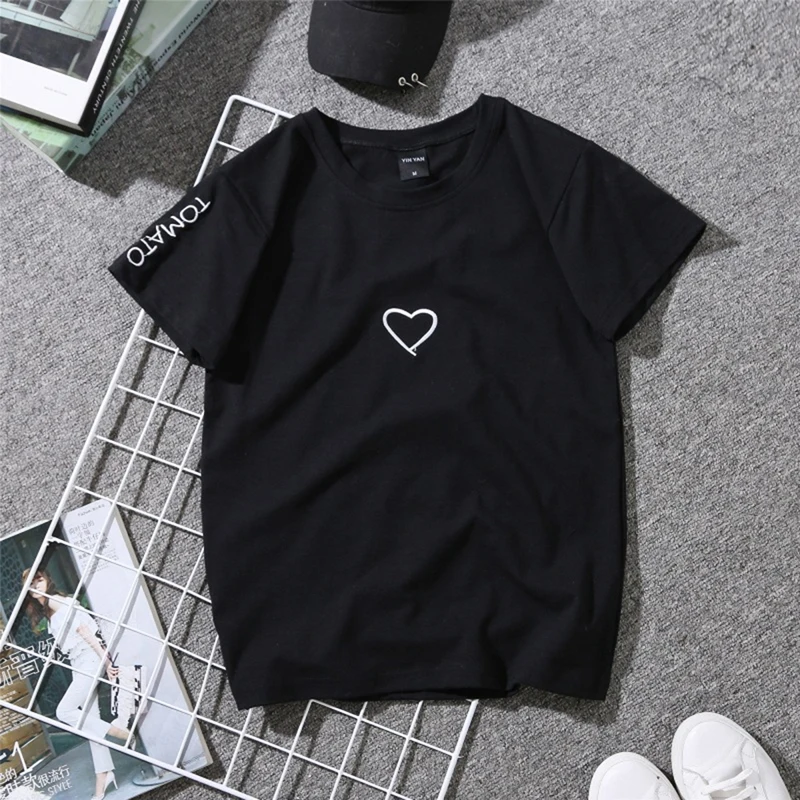 Bigsweety Couples Lovers Embroidery Shirt For girl Women Love Heart Letter TOMATO Print T-Shirt Casual White Tops Tshirt New
Bigsweety Couples Lovers Embroidery Shirt For girl Women Love Heart Letter TOMATO Print T-Shirt Casual White Tops Tshirt New