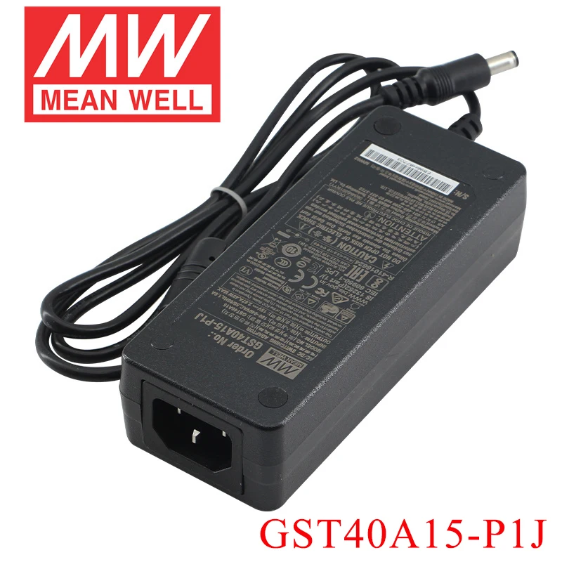 MEAN WELL GST40A промышленный адаптер питания 5 в 7 9 12 В 15 18 24 28 48 зарядное устройство Meanwell