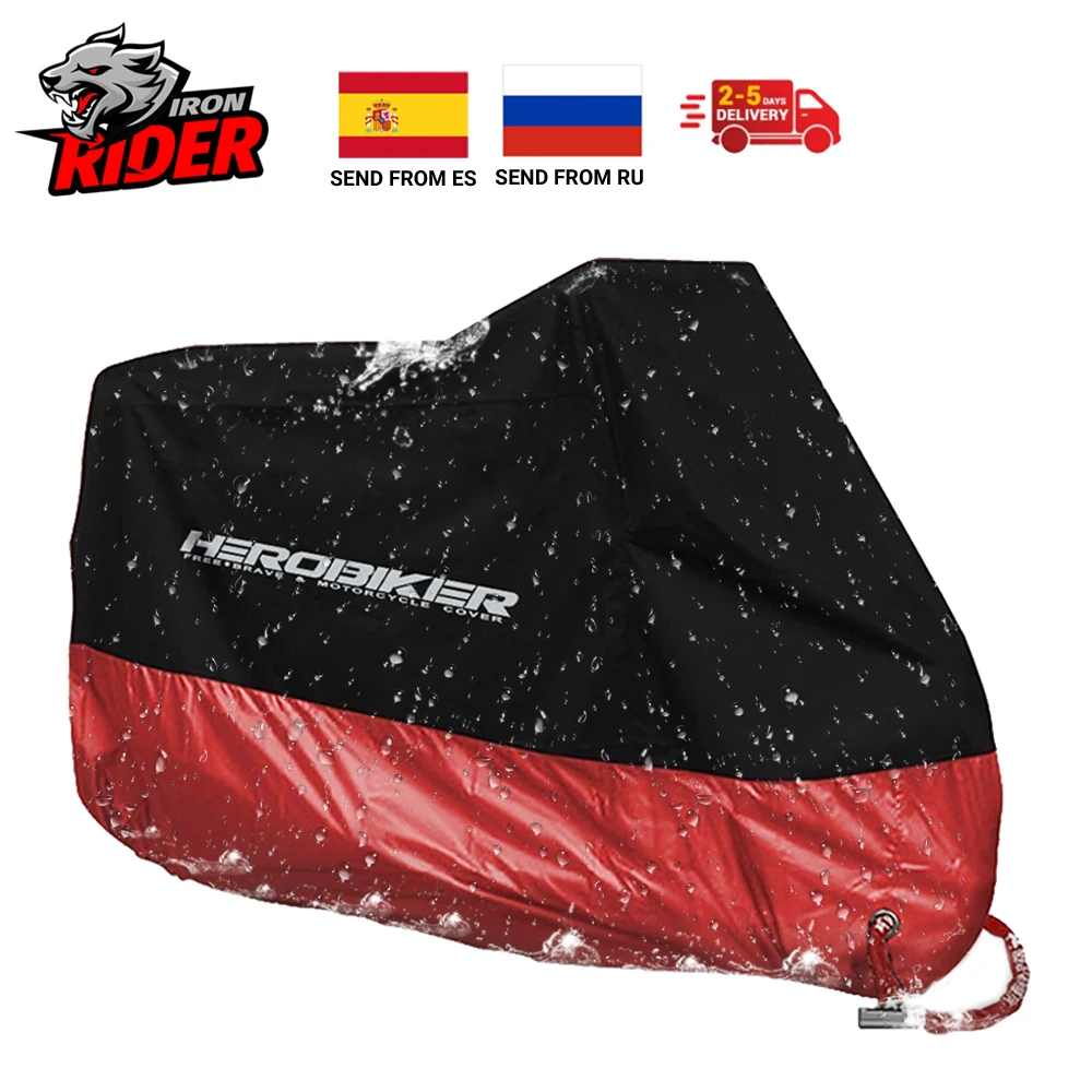 HEROBIKER New Motorcycle Cover Bike All Season Waterproof Dustproof UV Protective Outdoor Moto Scooter Motorbike Rain Cover
HEROBIKER New Motorcycle Cover Bike All Season Waterproof Dustproof UV Protective Outdoor Moto Scooter Motorbike Rain Cover