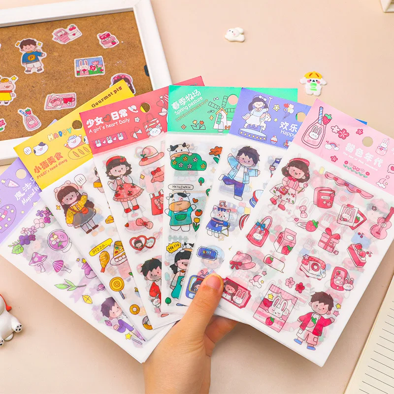 4sheets/set Cartoon Girls Cute Kawaii Sticker Diary Scrapbook DIY Stationery Sticker Kids Gift
4sheets/set Cartoon Girls Cute Kawaii Sticker Diary Scrapbook DIY Stationery Sticker Kids Gift