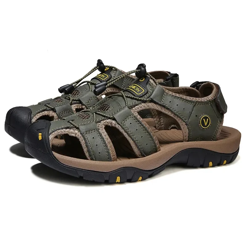 Men's Summer Outdoor Beach Sandals Clog Flat 2021 New Fashion Big Size 38-48 Wading Aqua Creek Close Toe Leather Male Shoes
Men's Summer Outdoor Beach Sandals Clog Flat 2021 New Fashion Big Size 38-48 Wading Aqua Creek Close Toe Leather Male Shoes